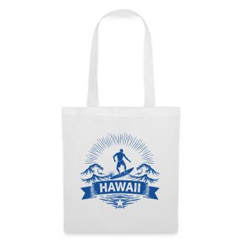 Hawaii Surfer Wellenreiter auf Pazifikwelle - Stoffbeutel - Weiß - Vorne