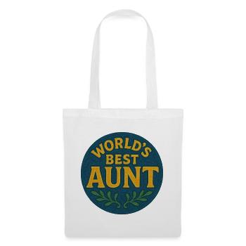 World's Best Aunt Patch - Tote Bag - white - Front