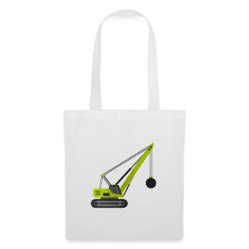 Grue à billes de démolition - Sac en tissu - blanc - Devant