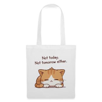 Sleeper kitten Not today Not tomorrow - Tote Bag - white - Front