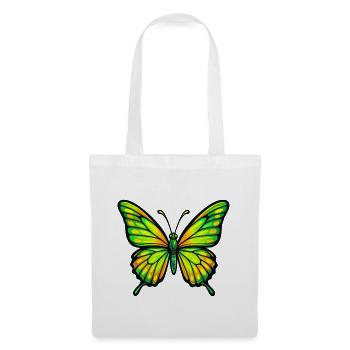 Bright Green Yellow Butterfly - Tote Bag - white - Front