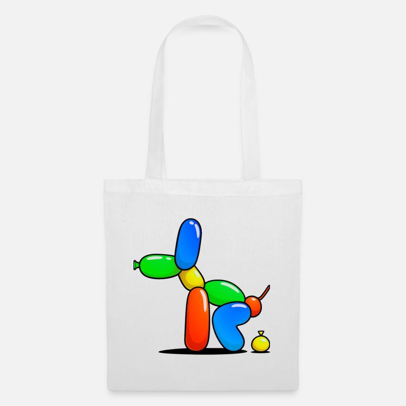 Balloon Dog - Stoffbeutel - Weiß