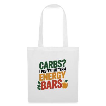 Les glucides que je préfère les barres énergétiques Diététicien Expert - Sac en tissu - blanc - Devant