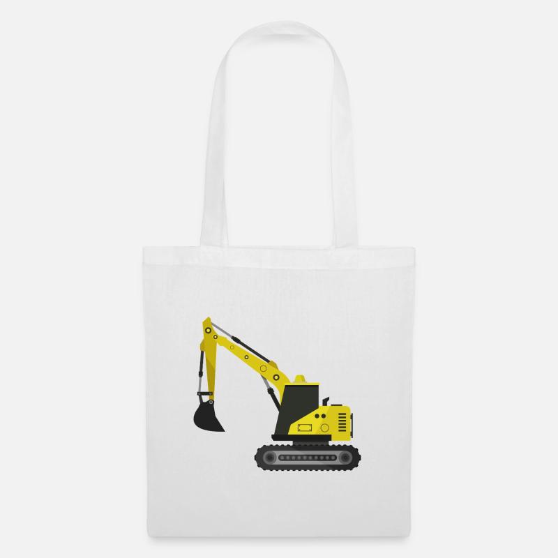 Bagger - Stoffbeutel - Weiß