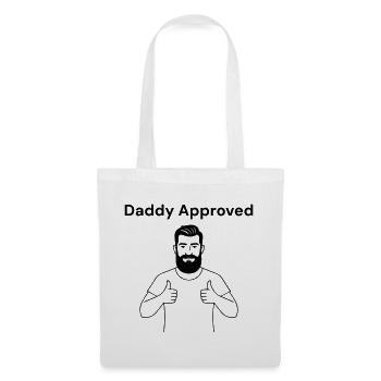 Dad says: Daddy Approved - Tote Bag - white - Front
