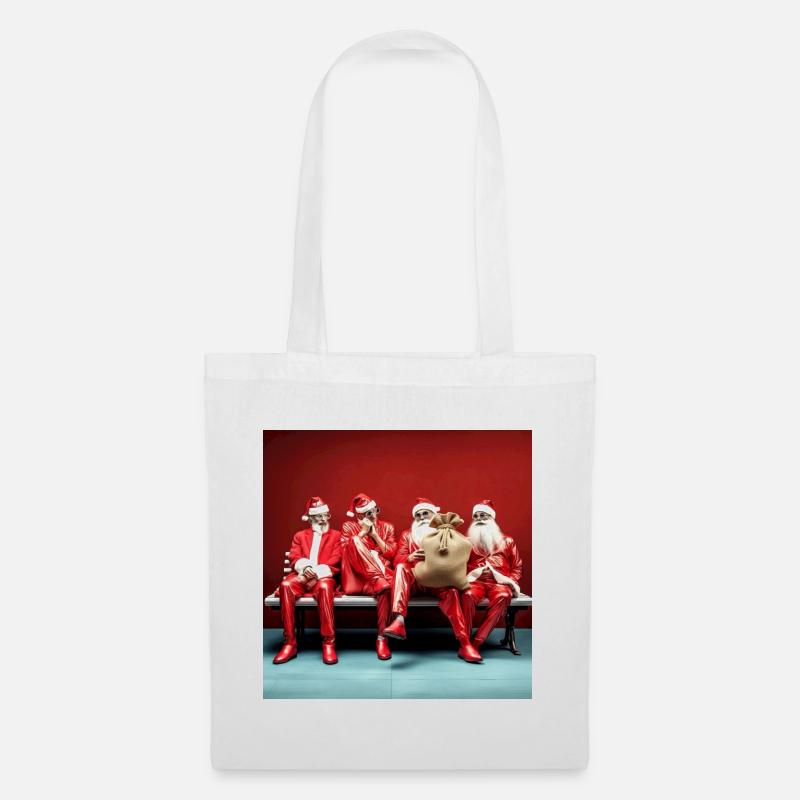 Application Santa's Quartet on Casting Bank - Tote Bag - white