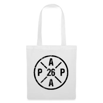 Papa 26 - Vater 2026 - Geschenk - Stoffbeutel - Weiß - Vorne