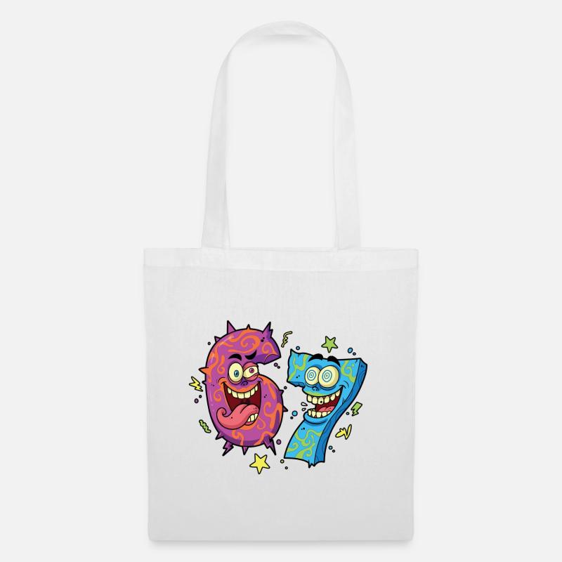 Six Seven Monsters - Tote Bag - white