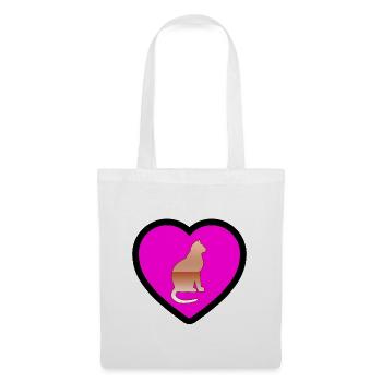 Cat - Tote Bag - white - Front
