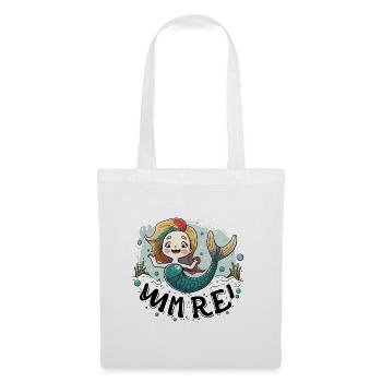 Rainbow Mermaid Splash Illustration - Tote Bag - white - Front