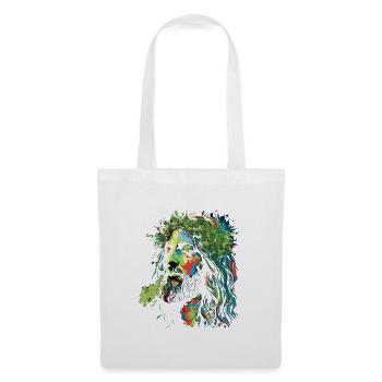 Explosion des couleurs rastafari de Jésus - Sac en tissu - blanc - Devant