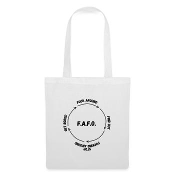 Flow circle FAFO - Tote Bag - white - Front