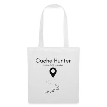 Cache Hunter Shirt – GPS Adventure Outdoor - Tote Bag - white - Front