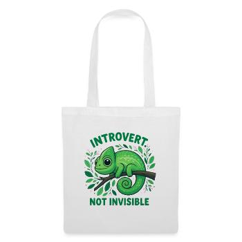 Introvertiertes Chamäleon - Stoffbeutel - Weiß - Vorne