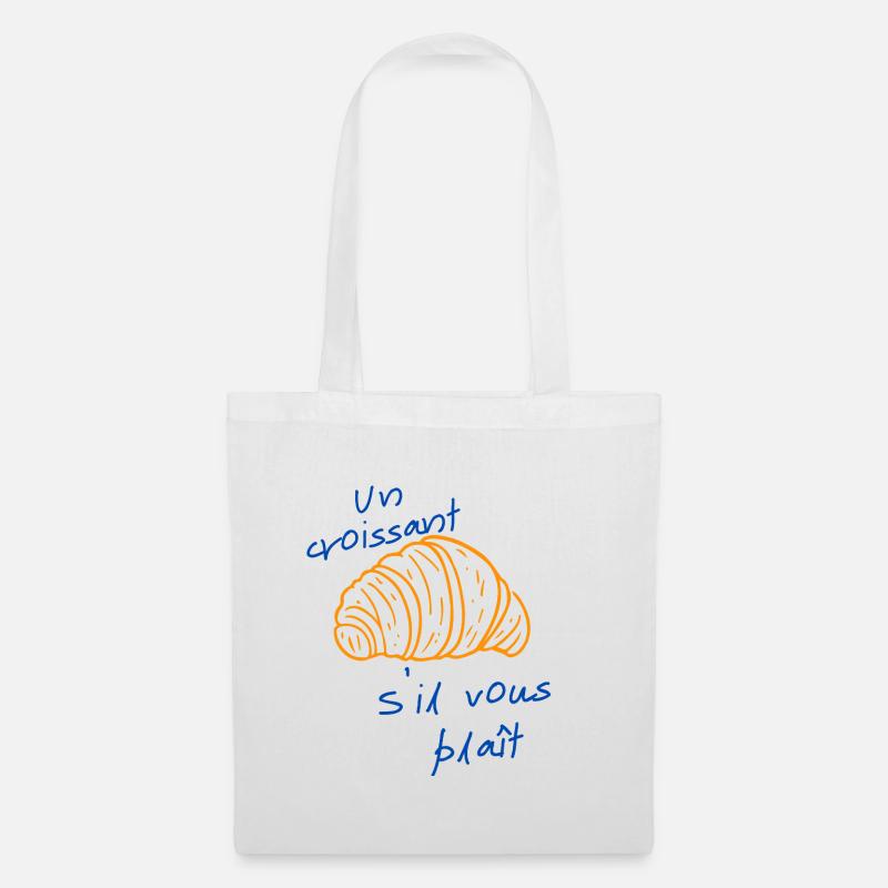 Ein Croissant bitte - Stoffbeutel - Weiß