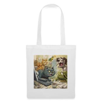 Chaos in the animal office - Tote Bag - white - Front