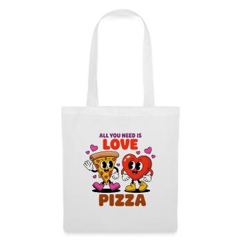All you need is love pizza - Tote Bag - white - Front