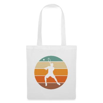 tennis - Sac en tissu - blanc - Devant