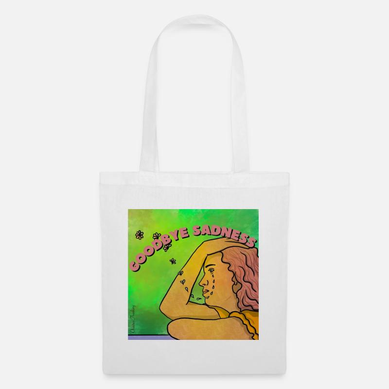 Goodbye sadness - Sac en tissu - blanc