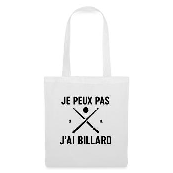 I can't I have billiards - Tote Bag - white - Front