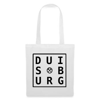 Motif Ruhrpott de Duisbourg : cadeau et souvenir - Sac en tissu - blanc - Devant
