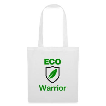 ECO Warrior. Green Mindset, Ökologiee first - Stoffbeutel - Weiß - Vorne
