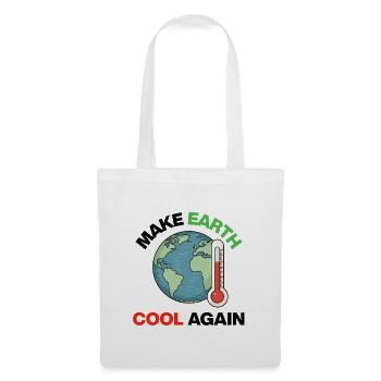 Make Earth Cool Again – Act Now - Tote Bag - white - Front