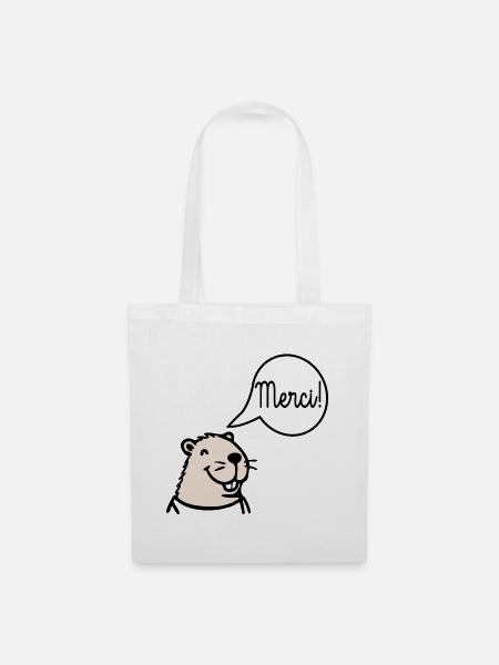 Danke, Capybara. - Stoffbeutel - Weiß