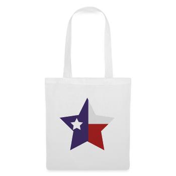 Texas Star Flagge - Stoffbeutel - Weiß - Vorne
