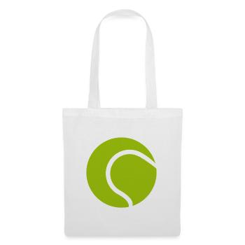 Balle de tennis - Sac en tissu - blanc - Devant