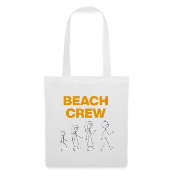 Équipe de plage, ambiances vacances en famille - Sac en tissu - blanc - Devant