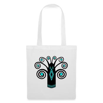 Graphique d’oiseaux - Sac en tissu - blanc - Devant