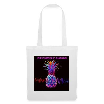 Psychedelic pineapple neon print - Tote Bag - white - Front