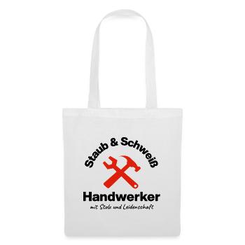 Poussière et sueur, véritable artisan, passion - Sac en tissu - blanc - Devant