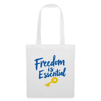 La liberté est essentiellement la clé de la liberté - Sac en tissu - blanc - Devant