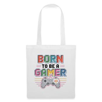 Né pour être joueur - Sac en tissu - blanc - Devant