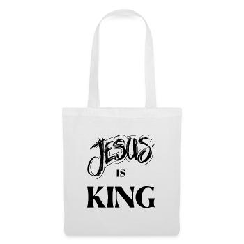 Jésus est roi - Sac en tissu - blanc - Devant