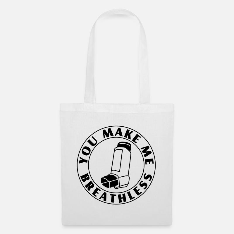 You Leave Me Speechless – Asthma Flirt & Nerd - Tote Bag - white