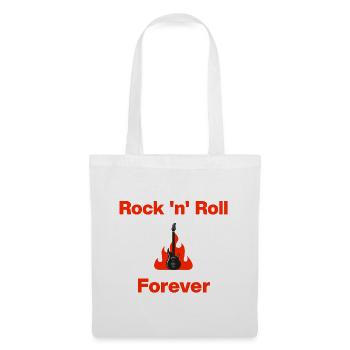 Rock 'n' Roll Forever – Burning Guitar, Rock Music - Tote Bag - white - Front