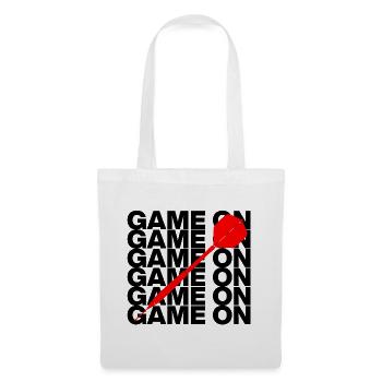 On y va : Attaque à la fléchette ! CENT QUATREVINGT, flèche rouge - Sac en tissu - blanc - Devant