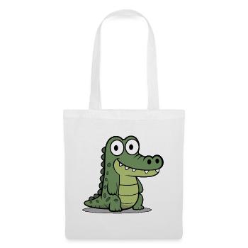Crocodile - Sac en tissu - blanc - Devant