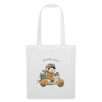 Little Escape – Scooter Illustration - Tote Bag - white - Front