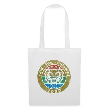 18e anniversaire Sauvage, libre et indompté depuis 02/2008 - Sac en tissu - blanc - Devant