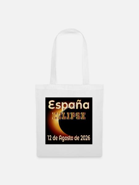 Finsternisbeobachtung Spanien - Stoffbeutel - Weiß