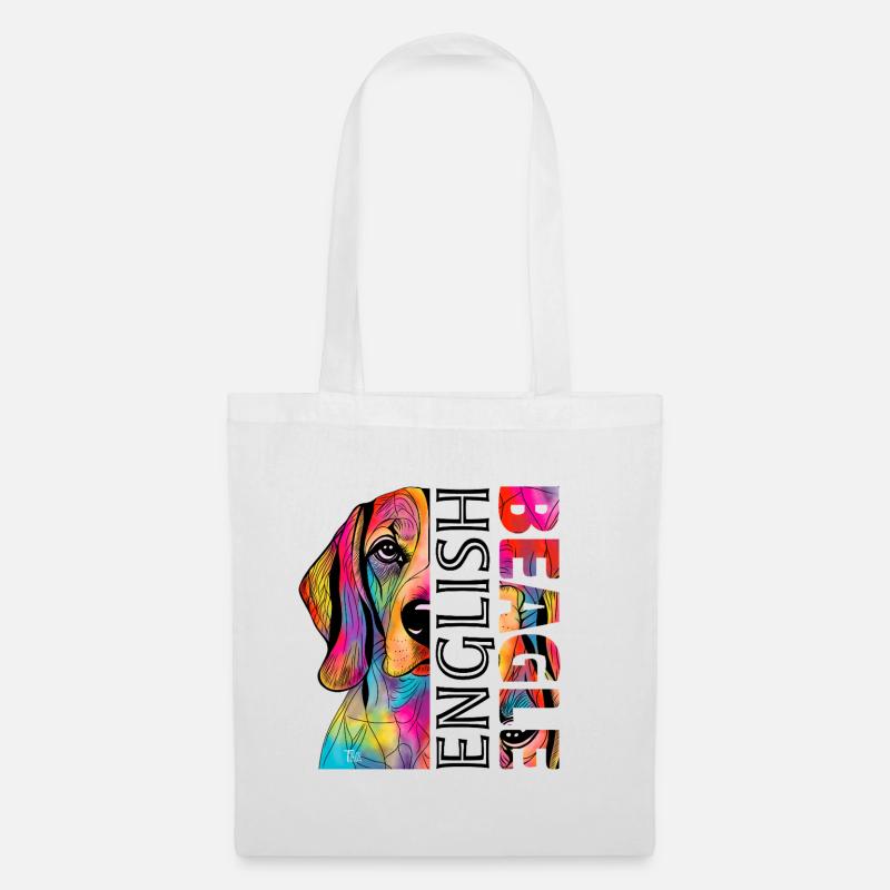 Beagle - Sac en tissu - blanc