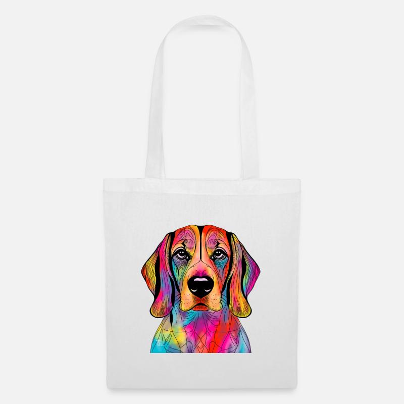 Beagle - Sac en tissu - blanc