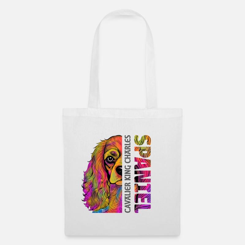 Cavalier King Charles Spaniel - Sac en tissu - blanc
