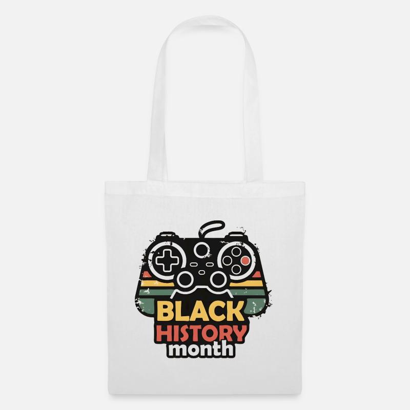 Black History Month Gaming-Controller Retro - Stoffbeutel - Weiß
