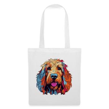 Colorful Dog Portrait - Tote Bag - white - Front