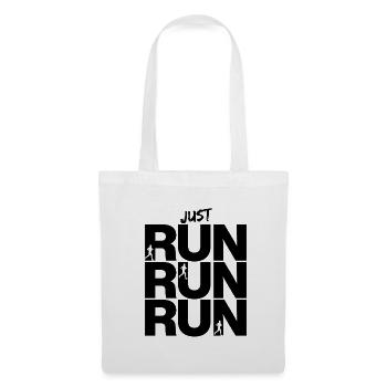 JUST RUN RUN RUN – GO! - Stoffbeutel - Weiß - Vorne